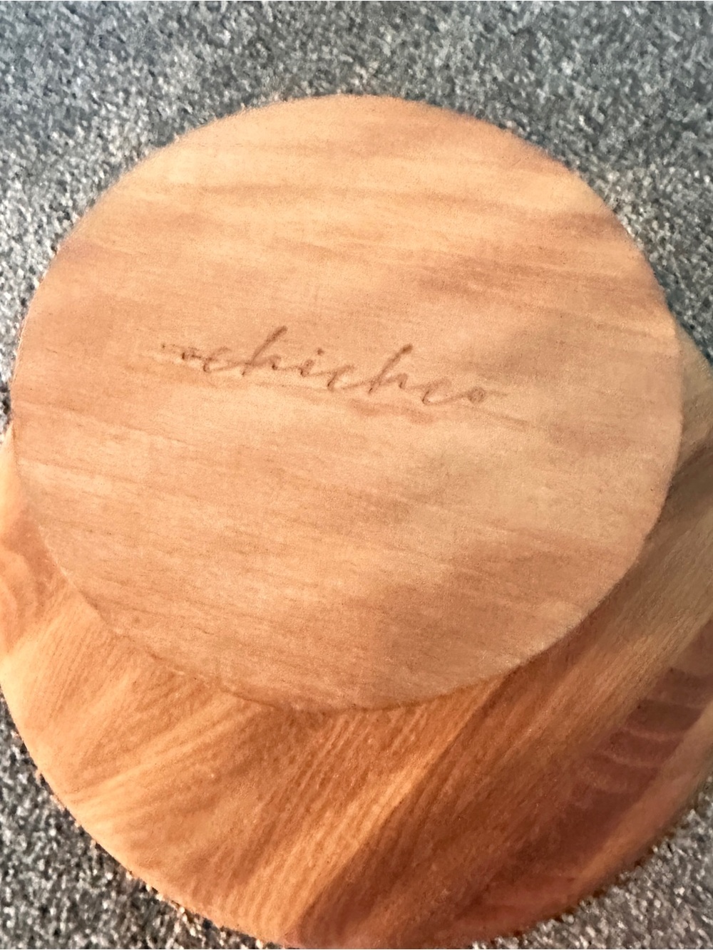 Wooden cake stand pedestal 12” diameter - Picture 2 of 5